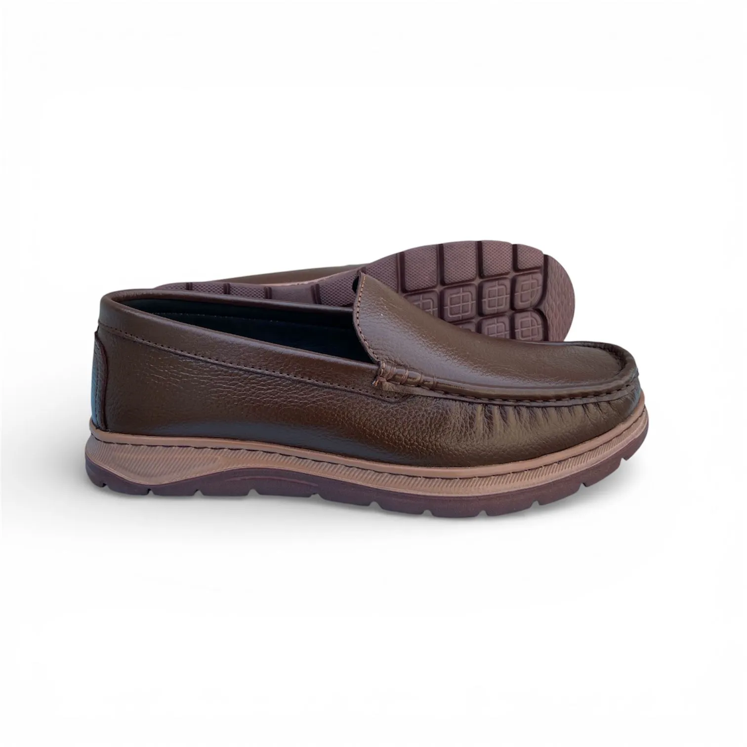 CLASSIC LEATHER LOAFER (CHOCOLATE) - Image 3