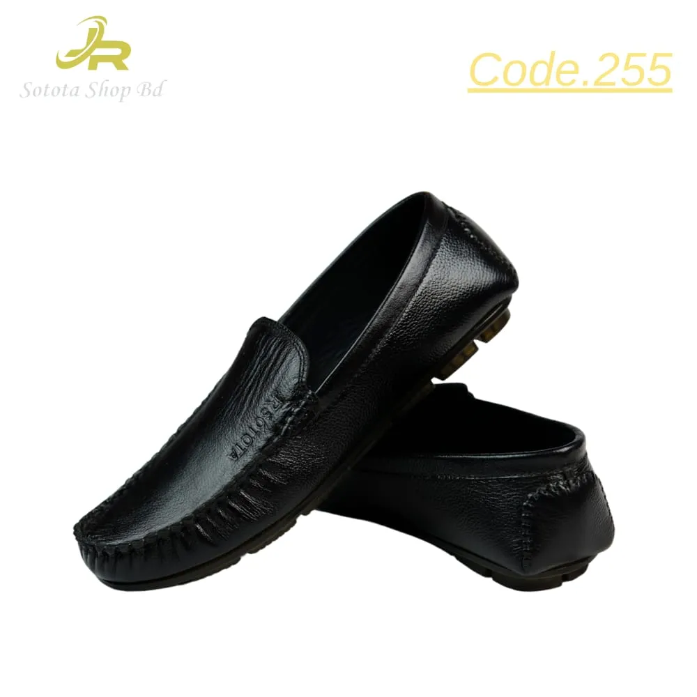 LEATHER LOAFER (BLACK-255)