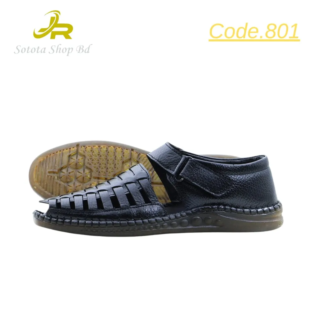 SACCHI CASUAL SANDAL (BLACK-801) - Image 3