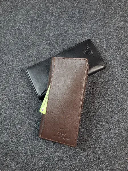 Premium Leather Long Wallet with Phone - Image 2